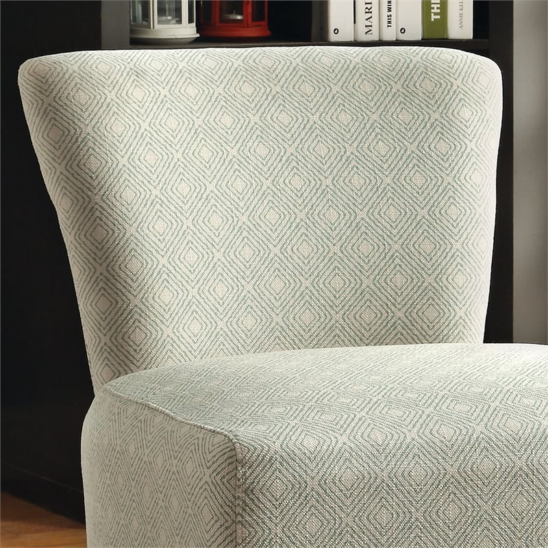 Furniture of America Dwayne Fabric Upholstered Accent Chair in Ivory