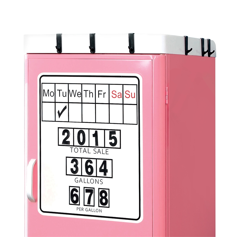 Furniture of America Mars Contemporary Metal 2-Shelf Closet in Pink