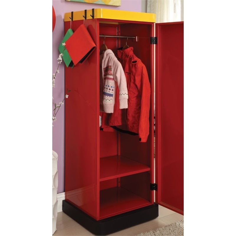 Furniture Of America Mars Contemporary, Red Armoire Furniture