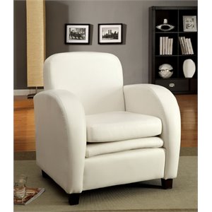 Elvin Leather Accent Chair