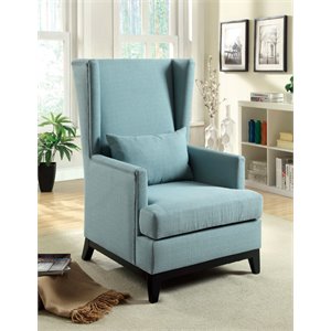 Norrell Linen Aerial Back Accent Chair