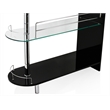 Furniture of America Godric Contemporary Wood 2-Shelf Pub Table in Black