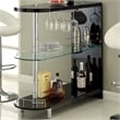 Furniture of America Godric Contemporary Wood 2-Shelf Pub Table in Black