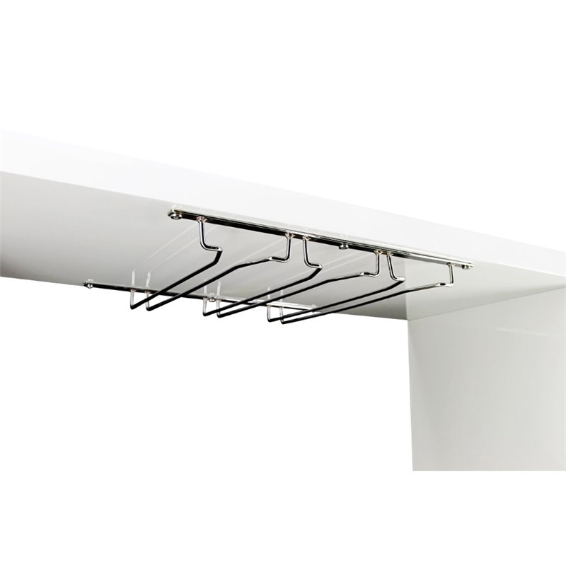 Furniture of America Godric Contemporary Wood 2-Shelf Pub Table in White