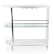 Furniture of America Godric Contemporary Wood 2-Shelf Pub Table in White