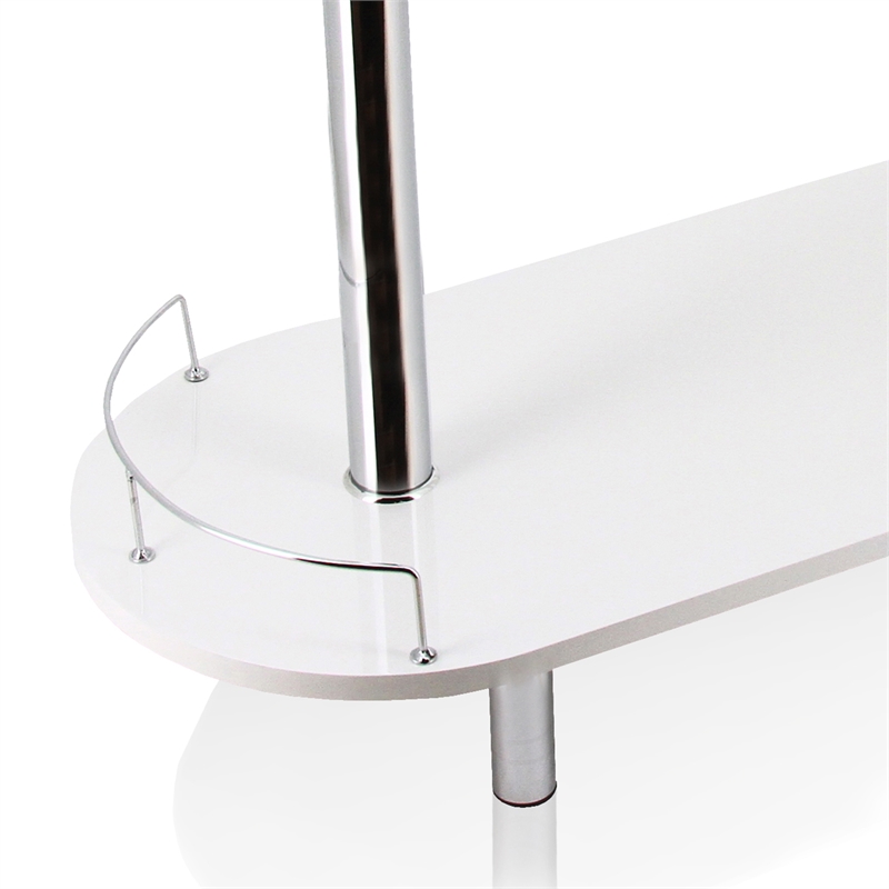 Furniture of America Godric Contemporary Wood 2-Shelf Pub Table in White