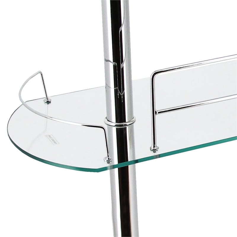 Furniture of America Godric Contemporary Wood 2-Shelf Pub Table in White
