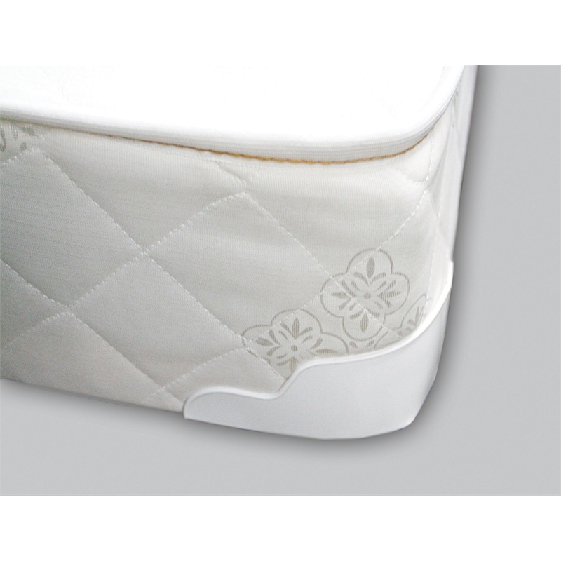 Furniture of America Senna White Fabric 6-Inch Full Mattress with Bunkie Board