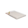 Furniture of America Senna White Fabric 6-Inch Full Mattress with Bunkie Board