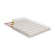 Furniture of America Senna White Fabric 8-Inch Full Mattress with Bunkie Board