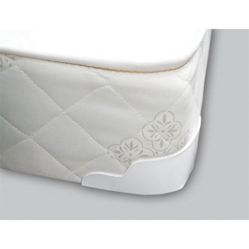 Furniture of America Senna White Fabric 8-Inch Full Mattress with Bunkie Board