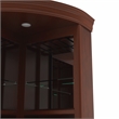 Furniture of America Myron Traditional Wood Corner Home Bar in Dark Cherry