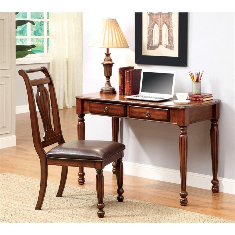 Furniture of America Gilberto Writing Desk and Chair Set