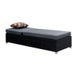 Furniture of America Walker Aluminum Adjustable Patio Chaise Lounge in Gray
