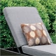 Furniture of America Walker Aluminum Adjustable Patio Chaise Lounge in Gray
