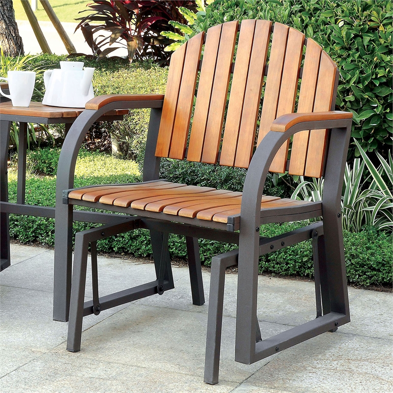 patio metal rocker