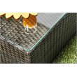 Furniture of America Marvin 5-Piece Faux Rattan Patio Sofa Set in Brown