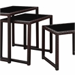 Furniture of America Lodge Aluminum Patio Nesting Table in Espresso