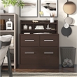 Furniture of America Jonah Wood Multi-Storage Filing Cabinet in Cappuccino