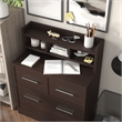 Furniture of America Jonah Wood Multi-Storage Filing Cabinet in Cappuccino