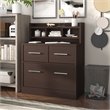 Furniture of America Jonah Wood Multi-Storage Filing Cabinet in Cappuccino