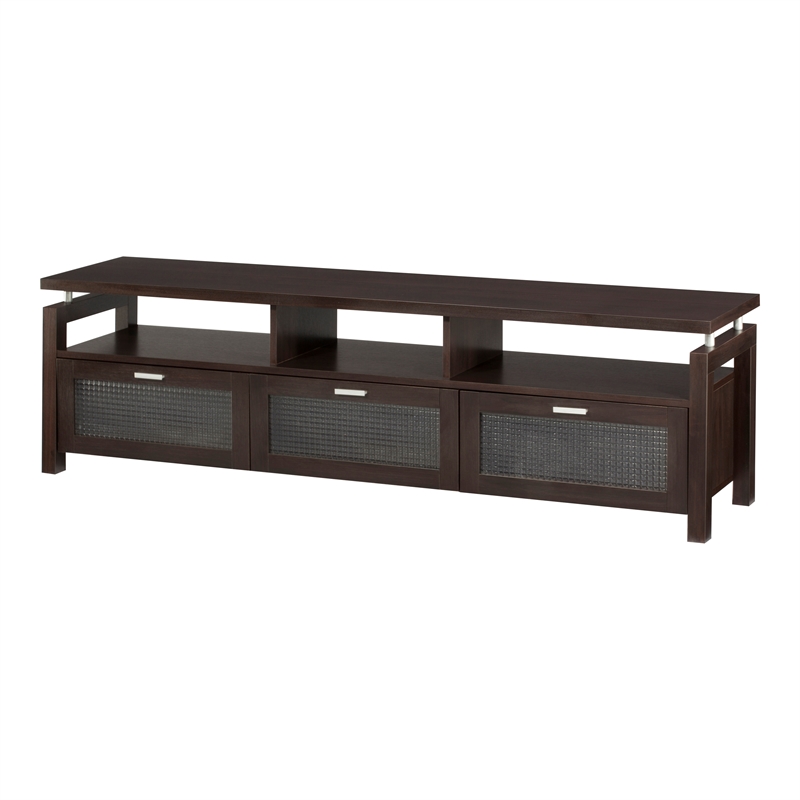 Furniture of America Missie Contemporary Wood Multi-Storage TV Stand in Espresso