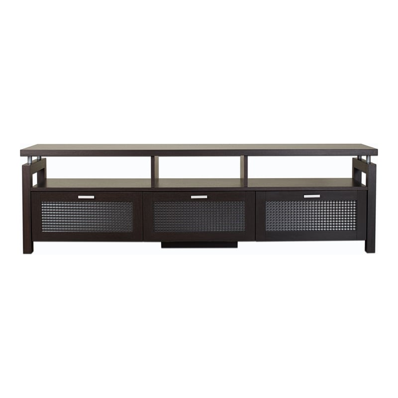 Furniture of America Missie Contemporary Wood Multi-Storage TV Stand in Espresso