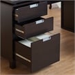 Furniture of America Nickolas Modern Wood 3-Drawer Office Desk in Espresso