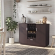 Furniture of America Porter Contemporary Wood Multi-Storage Buffet in Espresso