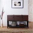 Furniture of America Alda Wood Lift Top Console Table in Vintage Walnut