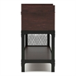 Furniture of America Alda Wood Lift Top Console Table in Vintage Walnut