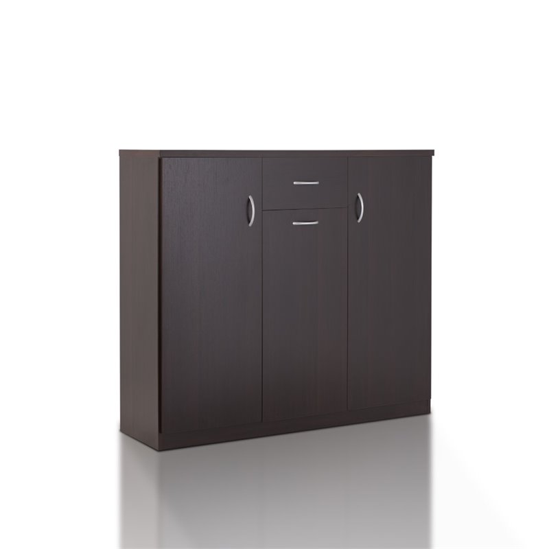 Furniture Of America Morris Modern Shoe Cabinet In Espresso Ynj 1504c5