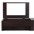 Furniture of America Astro Contemporary Wood 2-Piece Vanity Set in Walnut
