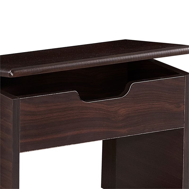 Furniture of America Astro Contemporary Wood 2-Piece Vanity Set in Walnut