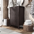 Furniture of America Arango Espresso Wood 5 Tall Drawer Dresser Chest