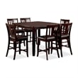 Furniture of America Ellenwood Espresso Wood 7-Piece Counter Height Dining Set