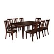 Furniture of America Ellenwood Wood 9-Piece Dining Table Set in Espresso
