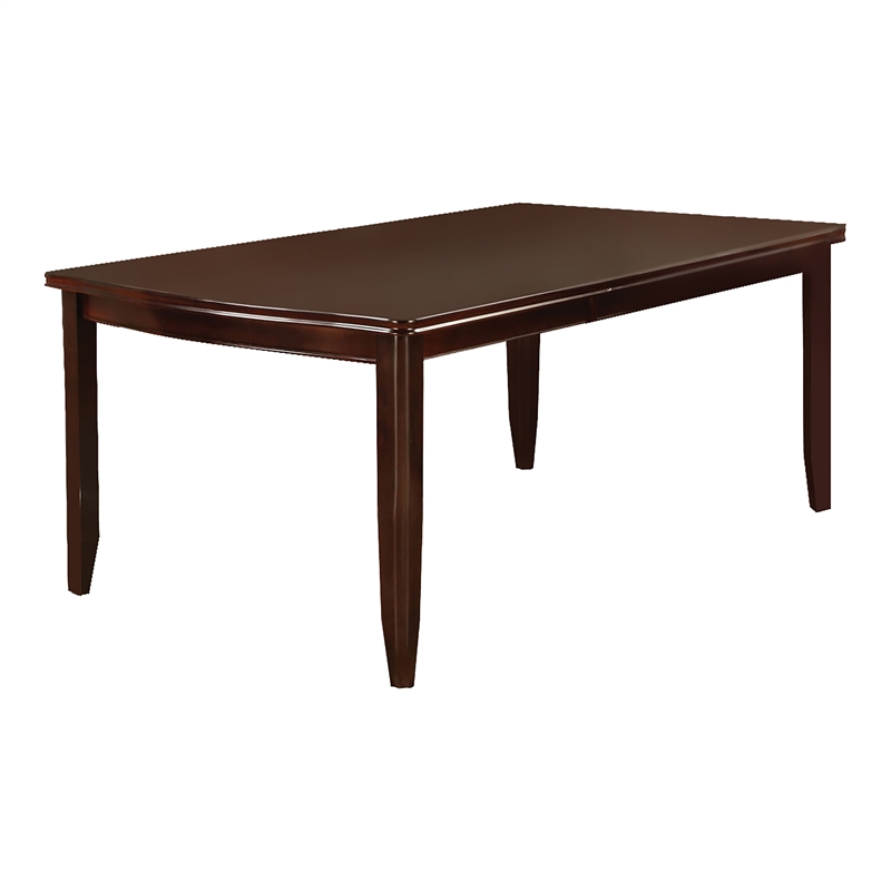 Furniture of America Ellenwood Wood 9-Piece Dining Table Set in Espresso