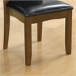 Furniture of America Waverly Faux Leather Side Chair in Brown Cherry (Set of 2)