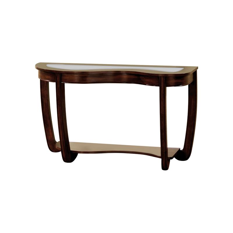 Furniture of America Tunton Solid Wood 3-Piece Coffee Table Set in Dark Cherry