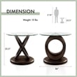Furniture of America Darbunic Contemporary Wood End Table in Dark Walnut