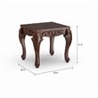 Furniture of America Alice Solid Wood 3-Piece Coffee Table Set in Dark Cherry