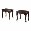 Furniture of America Alice Solid Wood 3-Piece Coffee Table Set in Dark Cherry