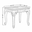 Furniture of America Alice Solid Wood 4-Piece Coffee Table Set in Dark Cherry