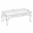 Furniture of America Alice Solid Wood 4-Piece Coffee Table Set in Dark Cherry