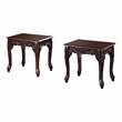Furniture of America Alice Solid Wood 4-Piece Coffee Table Set in Dark Cherry
