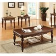 Furniture of America Garner Traditional Wood 3-Piece Coffee Table Set in Cherry