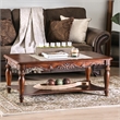 Furniture of America Garner Traditional Wood 4-Piece Coffee Table Set in Cherry
