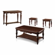 Furniture of America Garner Traditional Wood 4-Piece Coffee Table Set in Cherry
