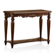 Furniture of America Garner Traditional Wood 1-Shelf Console Table in Cherry